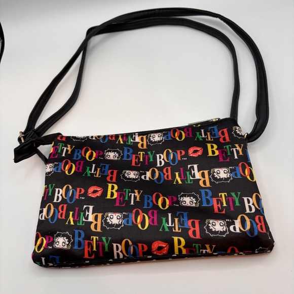 Betty Boop Y2K Style Rainbow Pattern Cartoon Character Small Purse Shoulder Bag - Picture 7 of 14